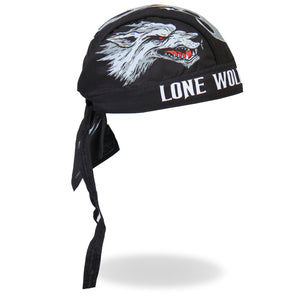 Lone Wolf  Pre-Tied Zandana - Bandana, Clothing Accessories - Fat Skeleton UK