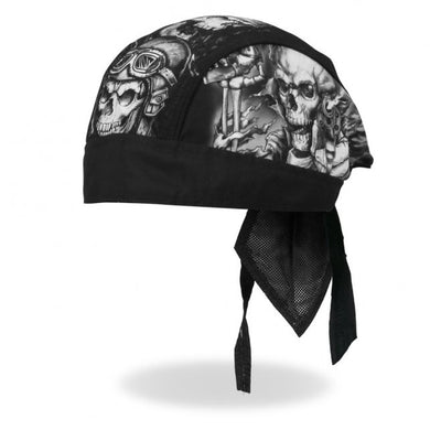 5 Smokin' Skulls Skull Pre-Tied Zandana - Bandana, Clothing Accessories - Fat Skeleton UK