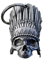 3D Indian Chief Head Dess Skull Bell Guardian Gremlin, Lifestyle Accessories - Fat Skeleton UK