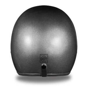 Gun Metal Grey - Daytona Low Profile D.O.T. Open Face Helmet, Open Face Helmets - Fat Skeleton UK