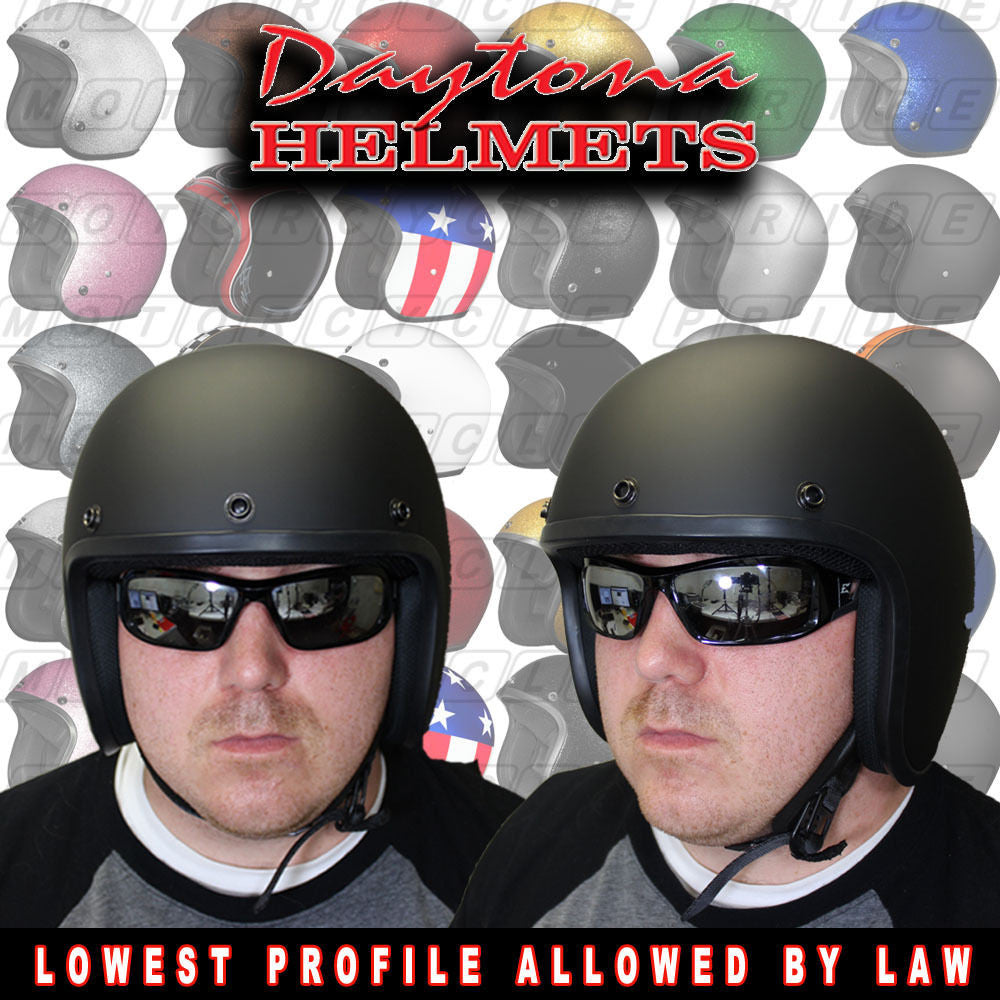 Captain America - Daytona Low Profile D.O.T. Open Face Helmet Captain America - Daytona Low Profile D.O.T. Open Face Helmet
