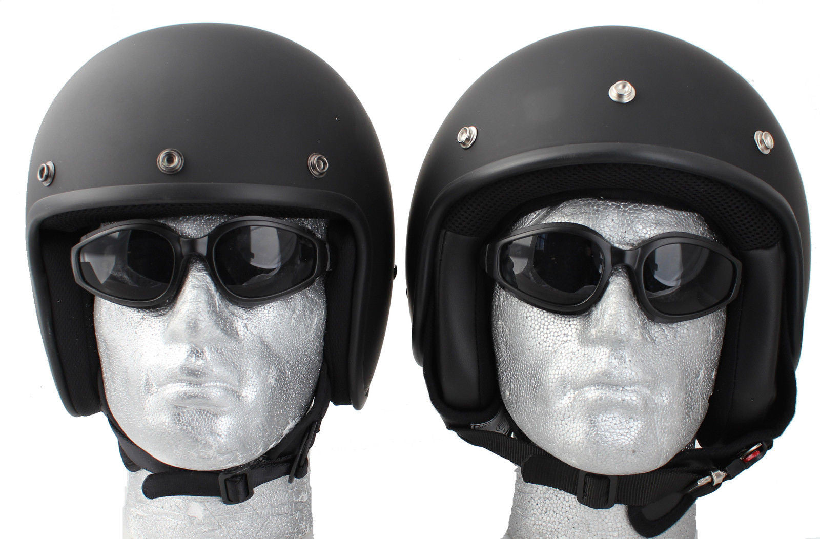 Stealth Captain America - Daytona Matt Low Profile D.O.T. Open Face Helmet