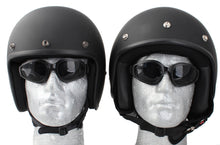 Matt Black 'Built for Speed' - Daytona Low Profile D.O.T. Open Face Helmet, Open Face Helmets - Fat Skeleton UK