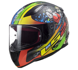 LS2 F353 FEISTY CATCHER Graphic Full Face Motorcycle Helmet
