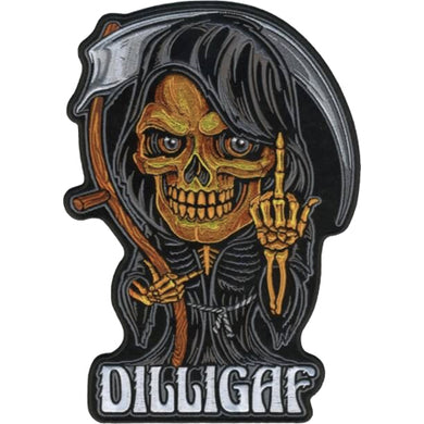 DILLIGAF Skeleton Large Sew on Patch