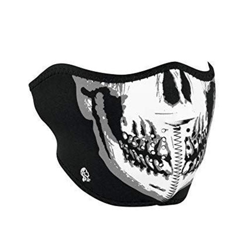 Skull Neoprene Half Face Mask by Zan