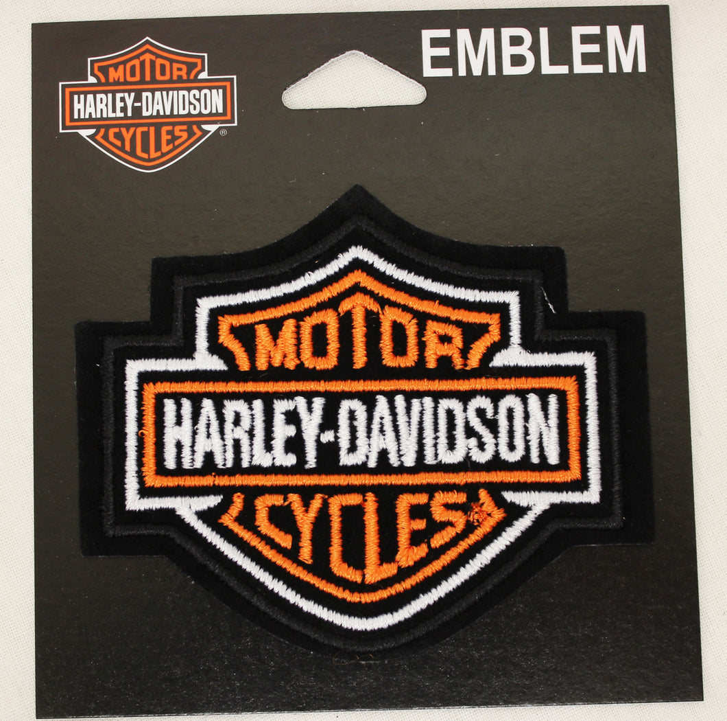 Genuine Harley Davidson small Bar & Shield Logo SEW ON PATCH, Lifestyle Accessories - Fat Skeleton UK