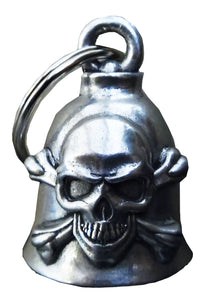 3D Skull & Cross Bones Bell Guardian Gremlin, Lifestyle Accessories - Fat Skeleton UK