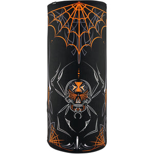 Zan Headwear Web & Spider "Motley" Tube, Neck Warmers & Face Masks - Fat Skeleton UK