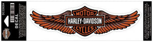 Medium Genuine Harley Davidson Wings Bar & Shield logo sticker, Lifestyle Accessories - Fat Skeleton UK