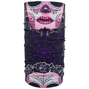 Zan Sugar Skull "Motley" Tube, Neck Warmers & Face Masks - Fat Skeleton UK